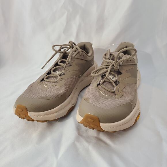 Hoka Transport Sneaker Men's Size 8.5 Lifestyle Shoe Dune/Eggnog Taupe - Picture 2 of 10